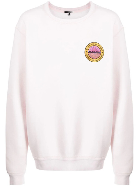  Marant Logo-patch Sweatshirt - Pink 