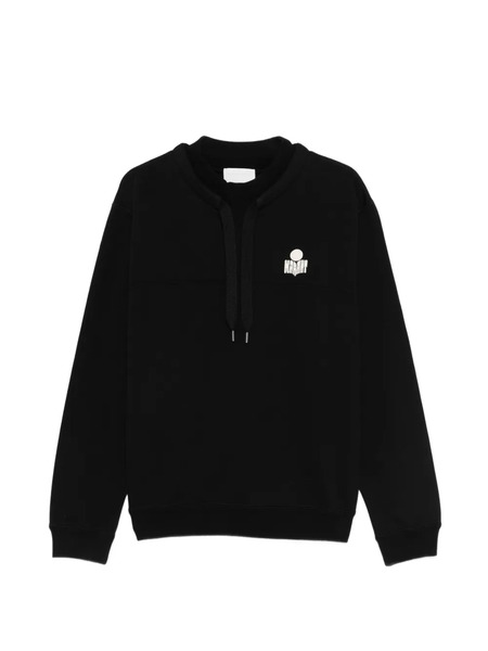  Marant Merone Drawstring Logo Sweatshirt - Black 