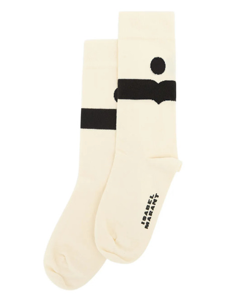  Marant Nesson Graphic Socks - Neutrals 