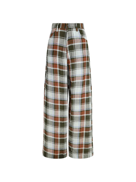  Marbell Courtney Plaid Trousers - Green 