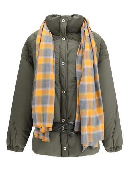  Marbell Quilted Belted Jacket - Green 