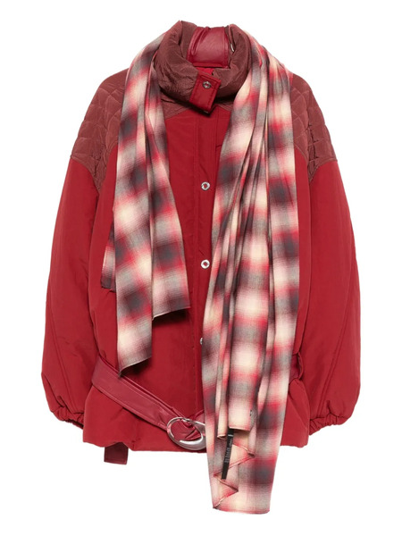  Marbell Quilted Belted Jacket - Red 