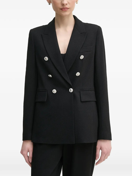  Marc Aurel Button Double-breasted Blazer - Black 