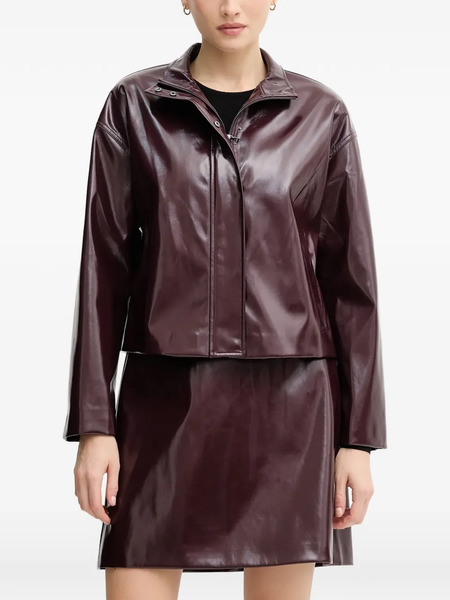  Marc Aurel Funnel-neck Jacket - Purple 