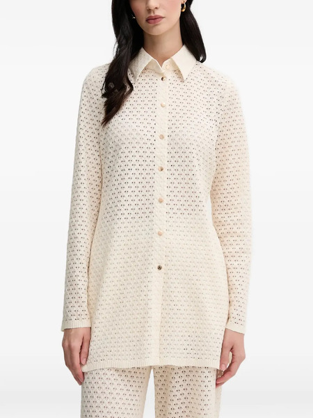  Marc Aurel Pierced Button Shirt - Neutrals 