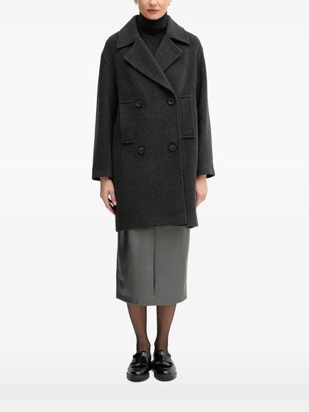  Marc Aurel Pocket Double-breasted Coat - Grey 