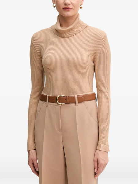  Marc Aurel Ribbed Roll-neck Sweater - Neutrals 