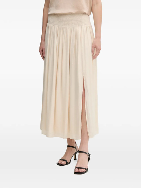  Marc Aurel Slit Midi Skirt - Neutrals 