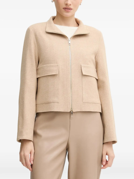  Marc Aurel Zip-up Cropped Jacket - Neutrals 