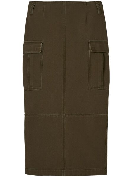  Marc Jacobs Canvas Cargo Midi Skirt - Green 