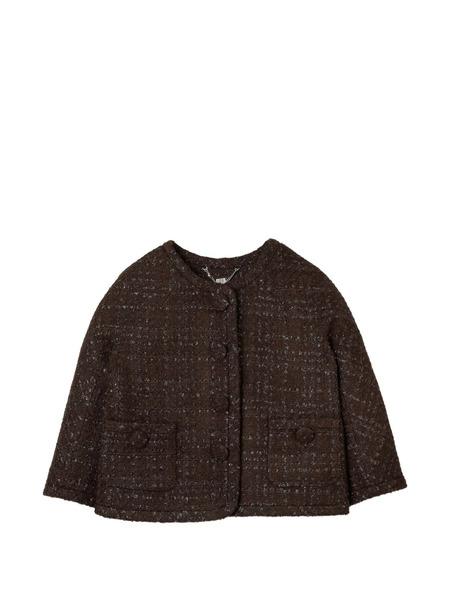  Marc Jacobs Chain Lady Tweed Jacket - Brown 