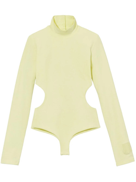  Marc Jacobs Cut-out Long-sleeve Bodysuit - Yellow 