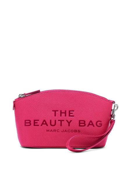  Marc Jacobs Embossed Logo Leather Cosmetic Bag - Pink 
