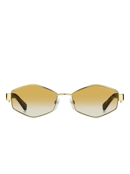  Marc Jacobs Eyewear Geometric-frame Chain-strap Sunglasses - Yellow 