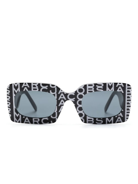  Marc Jacobs Eyewear Monogram Rectangular-frame Sunglasses - Black 