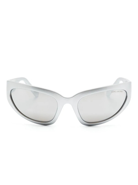  Marc Jacobs Eyewear The Bold Logo Biker-frame Sunglasses - Grey 