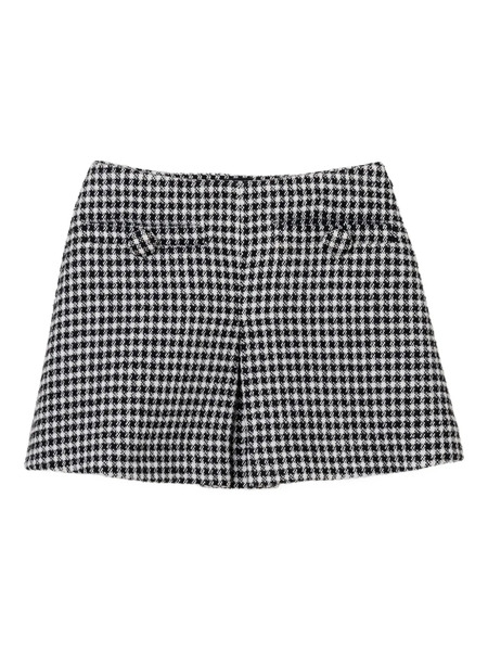 Marc Jacobs Gingham Tweed Mini Skirt - Black 