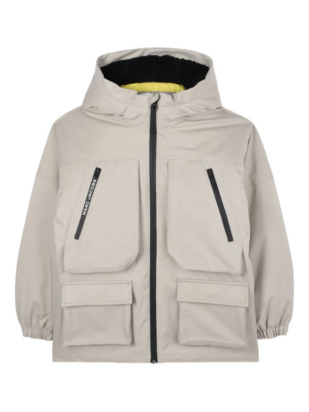  Marc Jacobs Kids Hooded Utility Jacket - Neutrals 