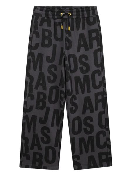  Marc Jacobs Kids Jumbled Logo Pattern Sweatpants - Green 