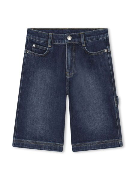  Marc Jacobs Kids Logo-embroidered Denim Shorts - Blue 