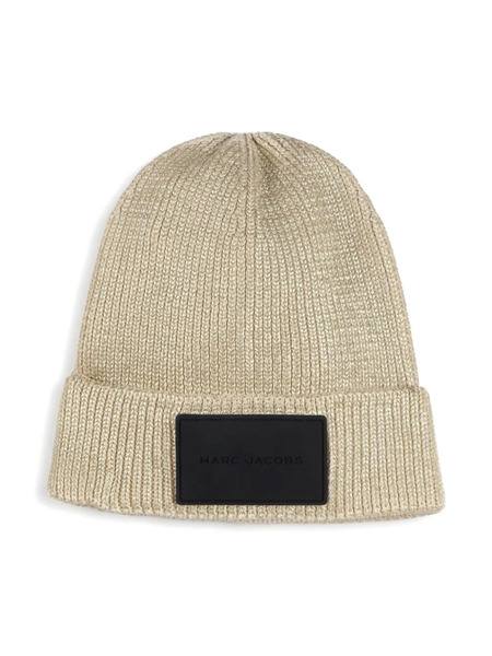  Marc Jacobs Kids Logo-patch Wool Beanie - Neutrals 