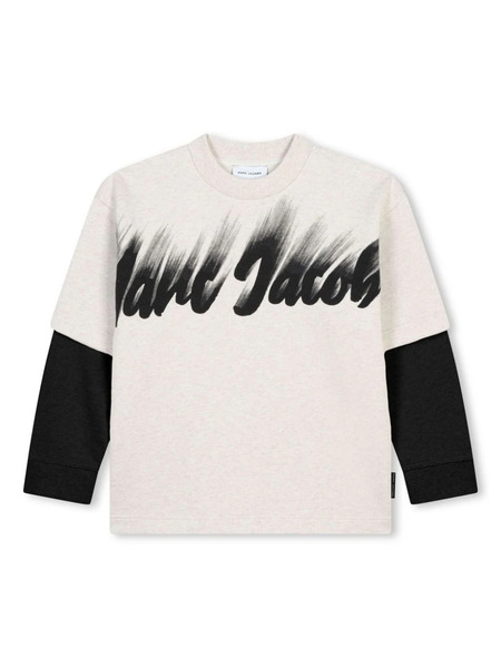  Marc Jacobs Kids Logo-print Sweatshirt - White 