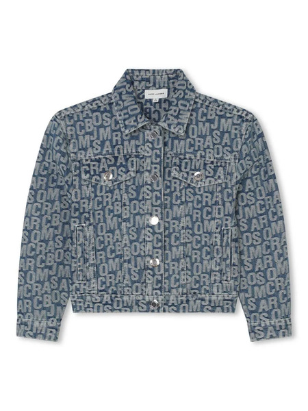  Marc Jacobs Kids Monogram-jacquard Denim Jacket - Blue 
