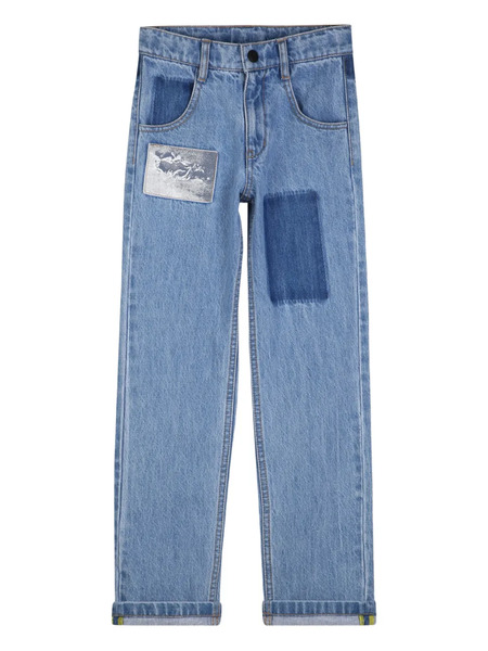  Marc Jacobs Kids Patched Jeans - Blue 
