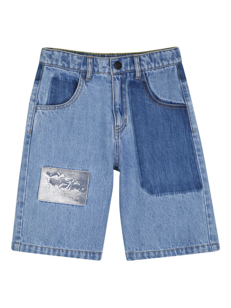 Marc Jacobs Kids Patchwork Denim Shorts - Blue 