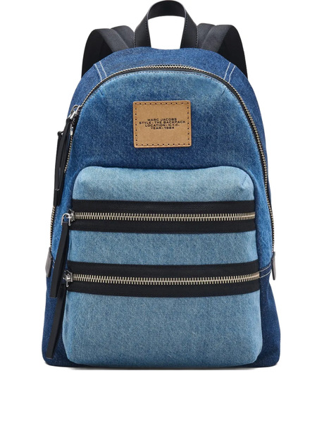  Marc Jacobs Large The Colourblock Denim Backpack - Blue 