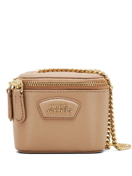  Marc Jacobs Logo Chain Leather Mini Bag - Neutrals 