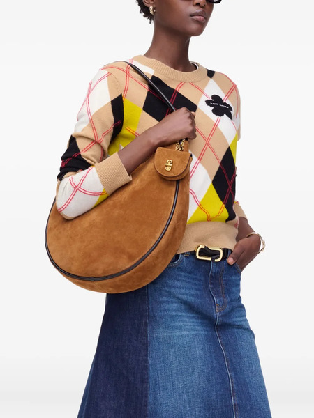  Marc Jacobs Medium Suede Shoulder Bag - Brown 