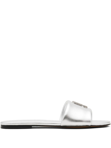  Marc Jacobs Metallic-leather Sandals - Silver 