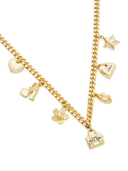  Marc Jacobs Mini-icon Charm Necklace - Gold 