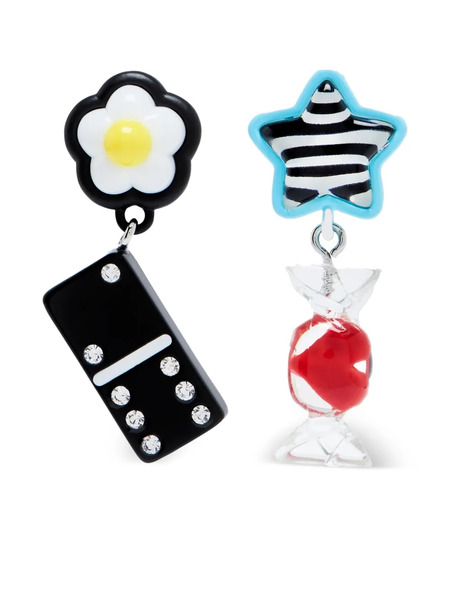  Marc Jacobs Sticker Charm Earrings - Silver 