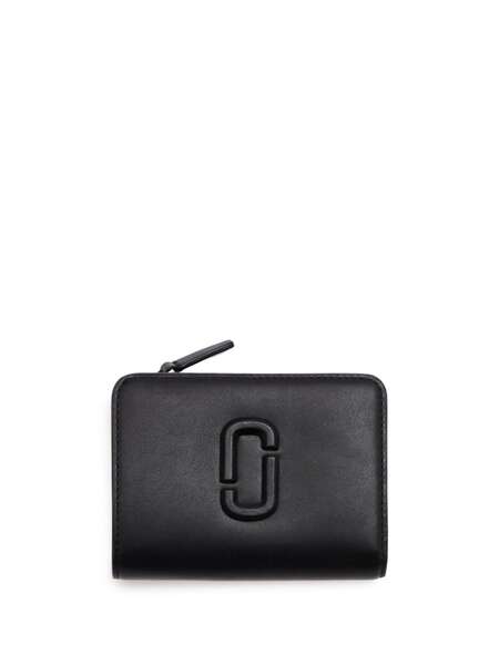  Marc Jacobs The Covered J Marc Mini Compact Wallet - Black 