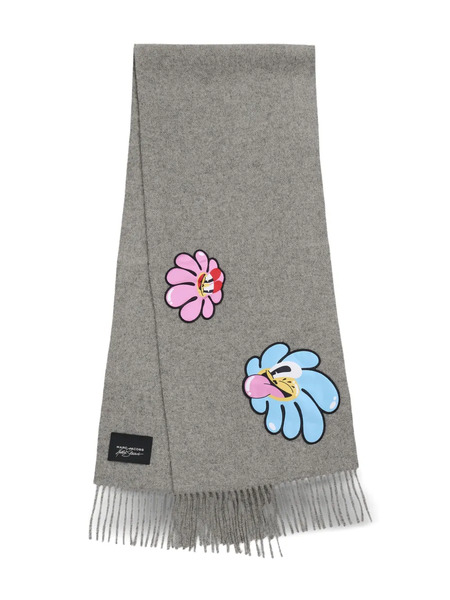  Marc Jacobs The Daisy Fringed Scarf - Grey 