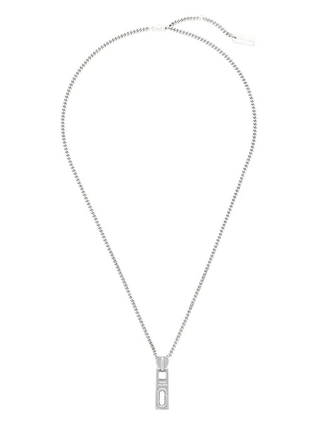  Marc Jacobs The J Marc Zipper Necklace - Silver 