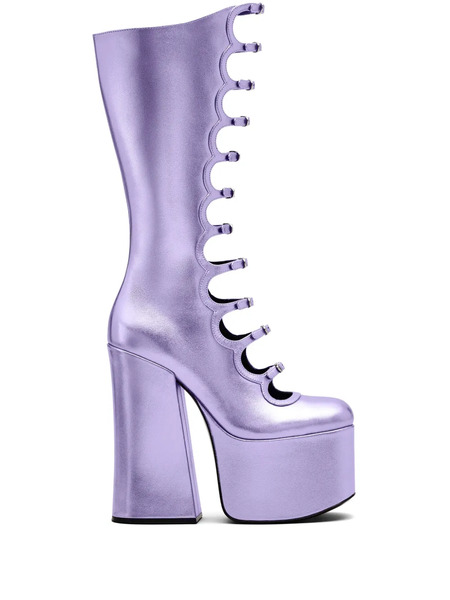  Marc Jacobs The Metallic Kiki Boots - Purple 