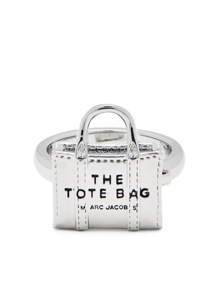  Marc Jacobs The Mini Icon Tote Bag Sculpted Ring - Silver 