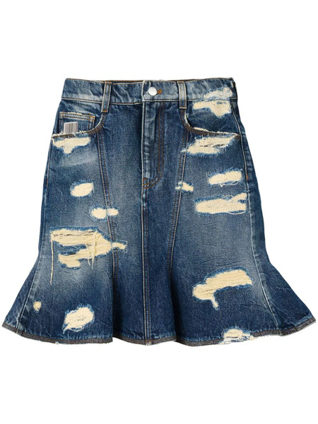  Marc Jacobs The Rip&repair Fluted Mini Skirt - Blue 