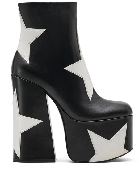  Marc Jacobs The Star Patchwork Kiki Platform Boots - Black 