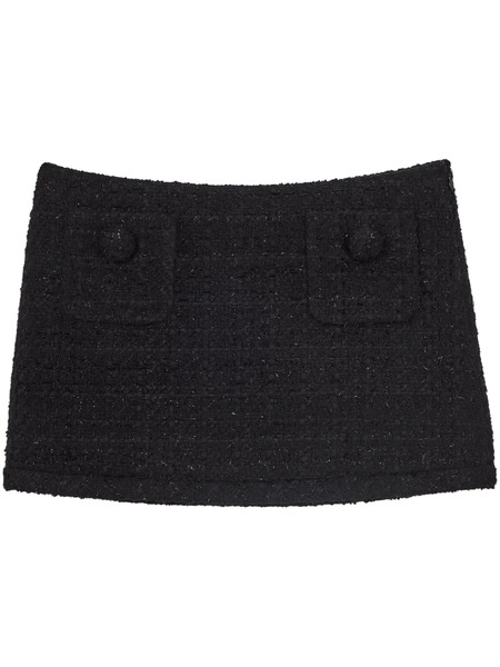  Marc Jacobs Tweed Mini Skirt - Black 