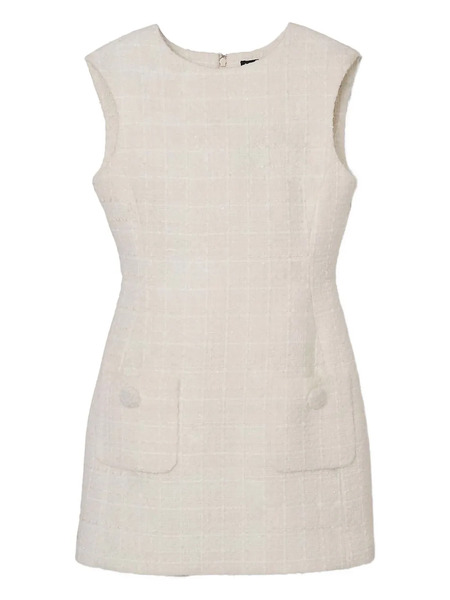  Marc Jacobs Tweed Pocket Mini Dress - Neutrals 