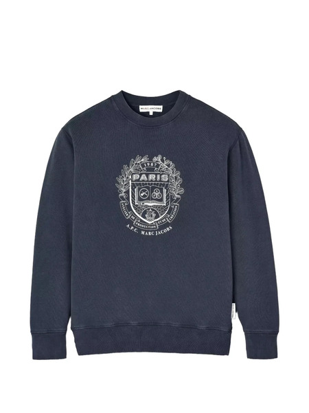  Marc Jacobs X The A.p.c Paris Crew-neck Sweatshirt - Blue 