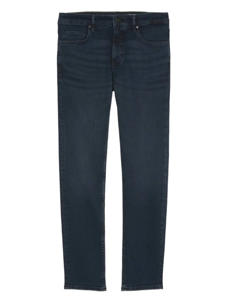  Marc O'polo Belt-loops Leather-patch Jeans - Blue 