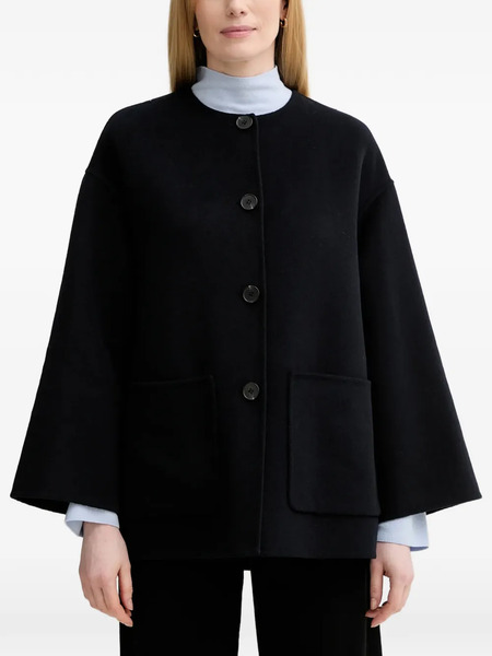  Marc O'polo Button Flap Pocket Coat - Blue 