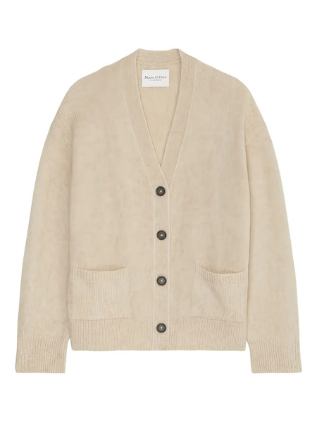  Marc O'polo Button-front V-neck Cardigan - Neutrals 