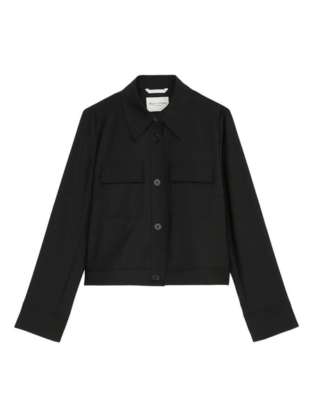  Marc O'polo Button-up Cropped Jacket - Black 