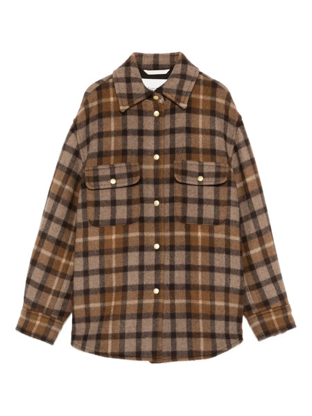  Marc O'polo Check-pattern Overshirt - Brown 